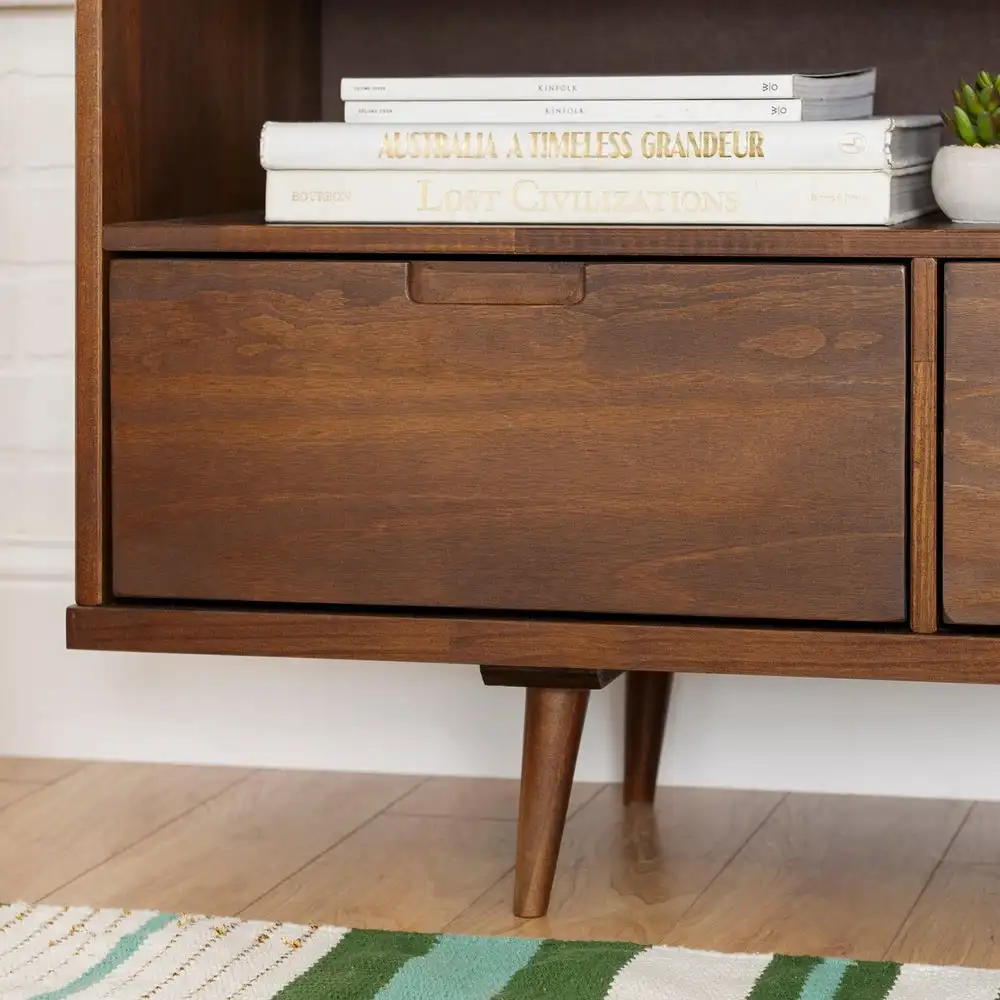 #Modern Design 3 Drawer TV Cabinet  Cherry 58W TV Stand