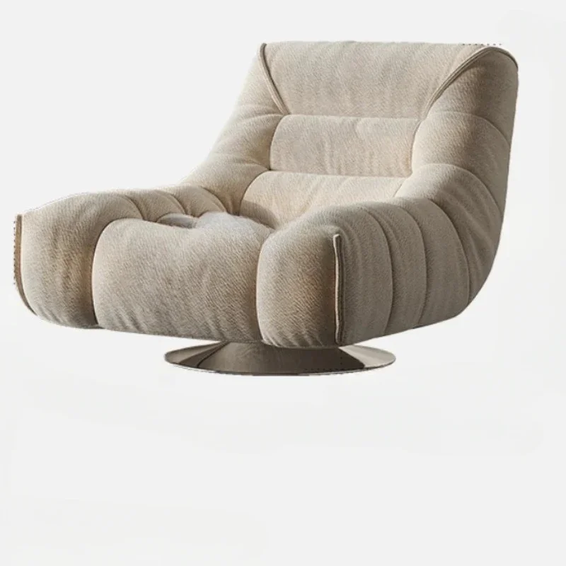 A  Single sofa designer single swivel chair medieval retro home sleepable reclining lazy leisure chair