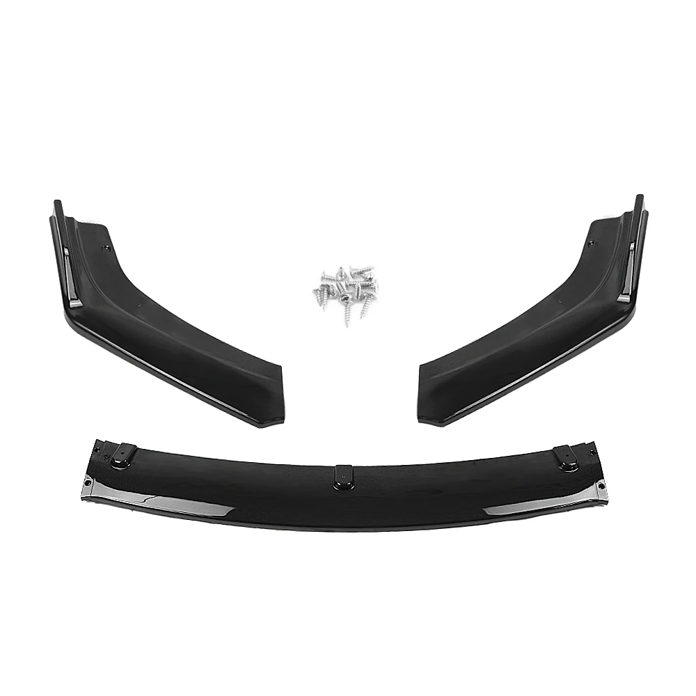 Front Bumper Spoiler Lip Car Lower Guard Plate Splitter Lip For Honda Civic X FC FK 10th Gen 4 Door Sedan 2016-2020