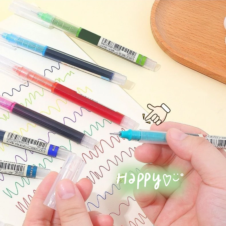 مجموعة أقلام جل سائلة مستقيمة مكونة من 13 لونًا - حبر نابض بالحياة لأجهزة الكمبيوتر المحمولة الطلابية والحرف اليدوية والمشروعات الفنية #1