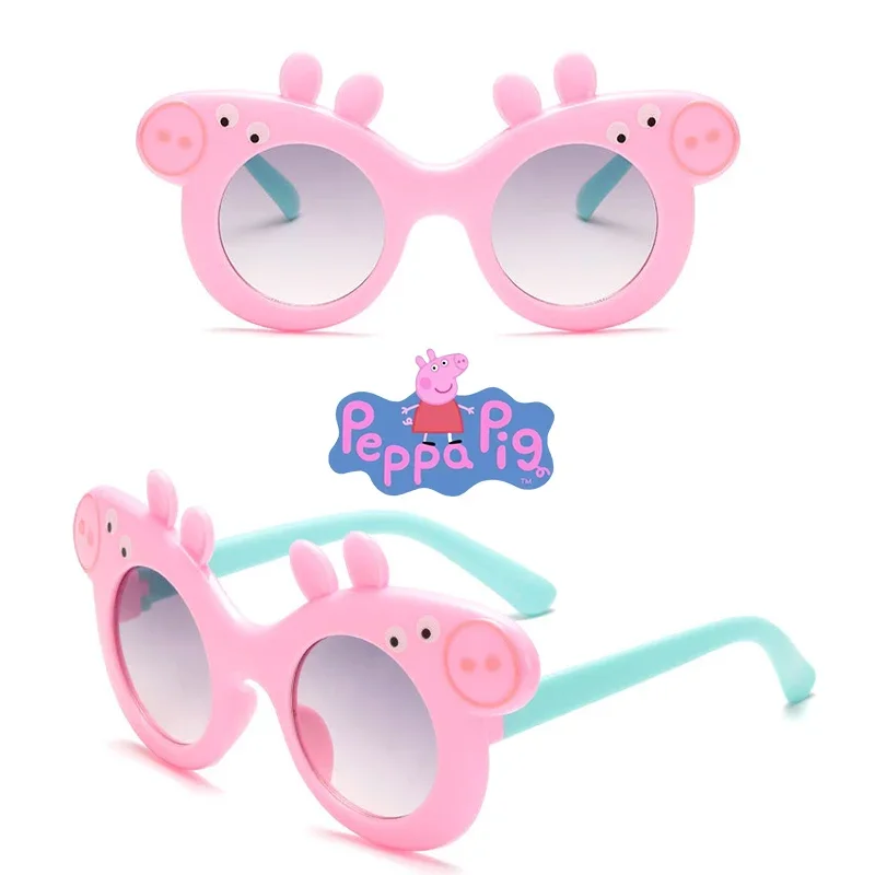 Hasbro Peppa Pig Children's Sunglasses Cartoon Character George Children's Sunglasses Anti-UV Sunglasses Photo Props Gift