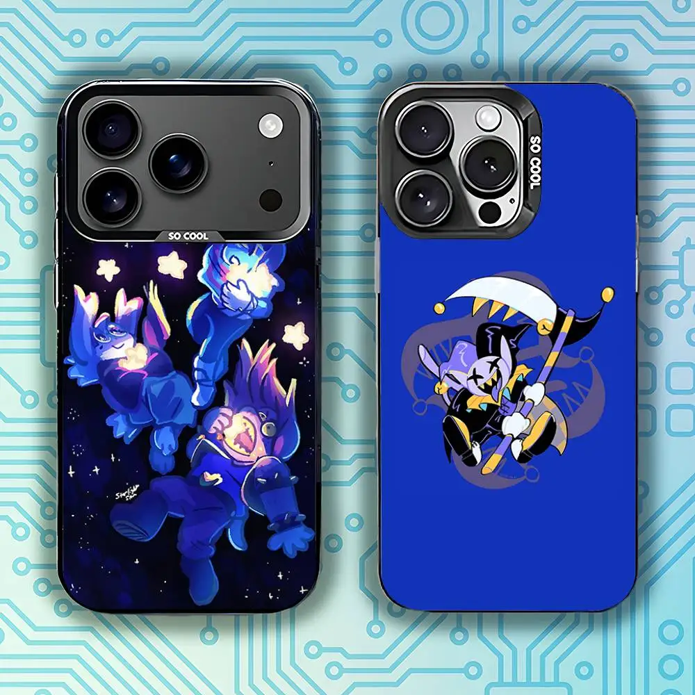 

J-Jevil D-Deltarune Game Phone Case For iPhone 17,16,15,14,13,12,11,Pro,Max,Plus,E,Air,Mini Black Tpu Cover