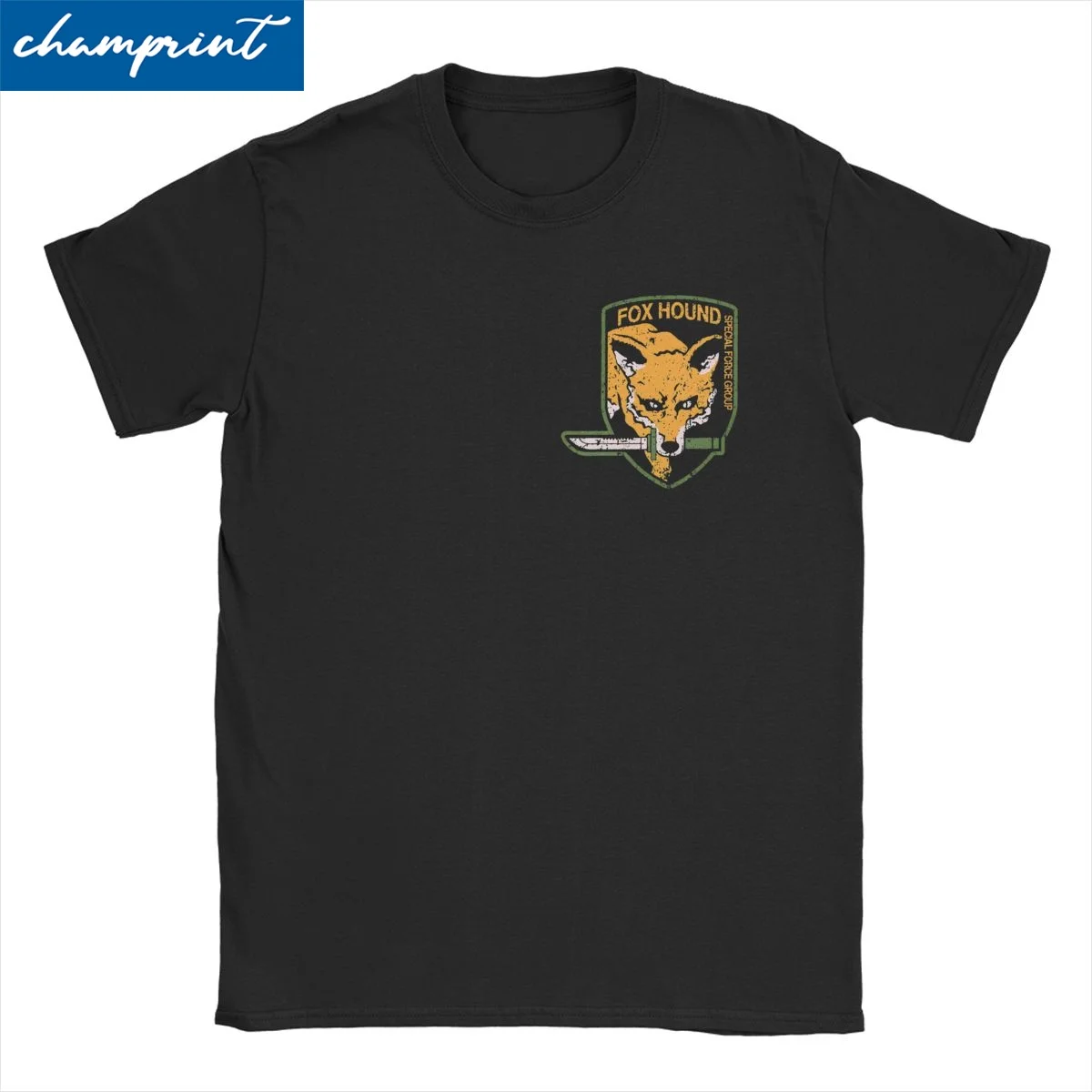 Foxhound MGS1 Solid Snake Game T-Shirts for Men Women Metal Gear Fun Cotton Tees O Neck Short Sleeve T Shirt 6XL Clothing