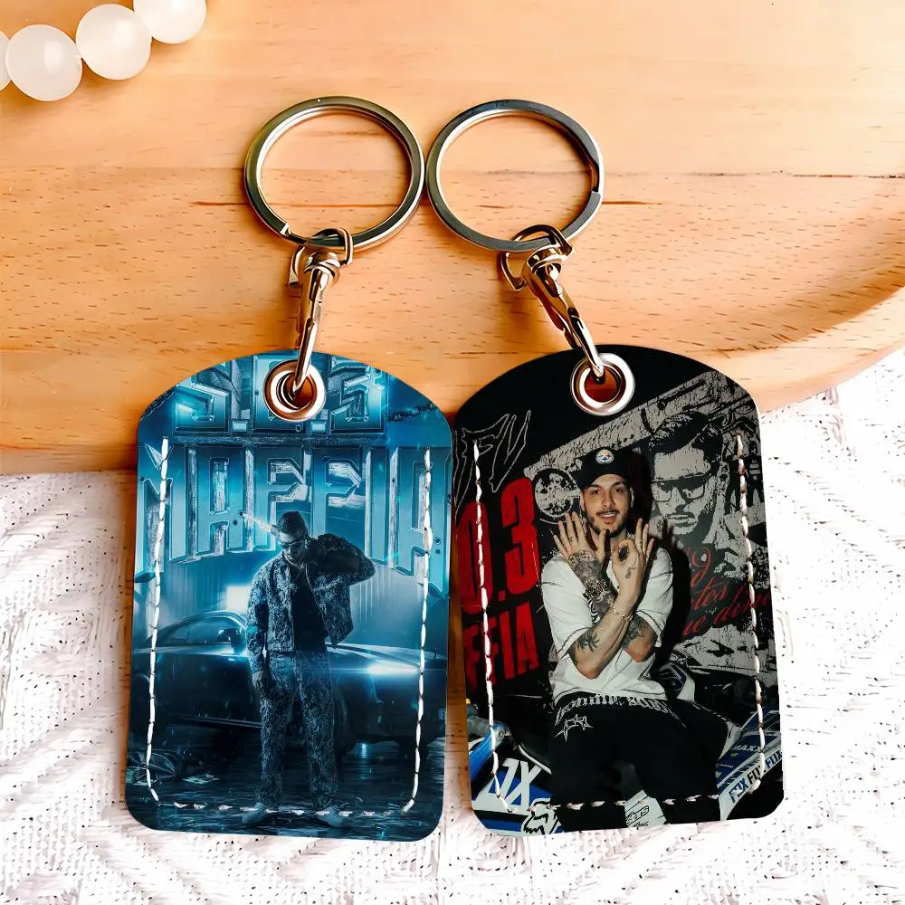 Rapper RVFV Singer 503 maffia Card Holder Keychain Key Ring Door Lock Access Protective Case For Security Gift