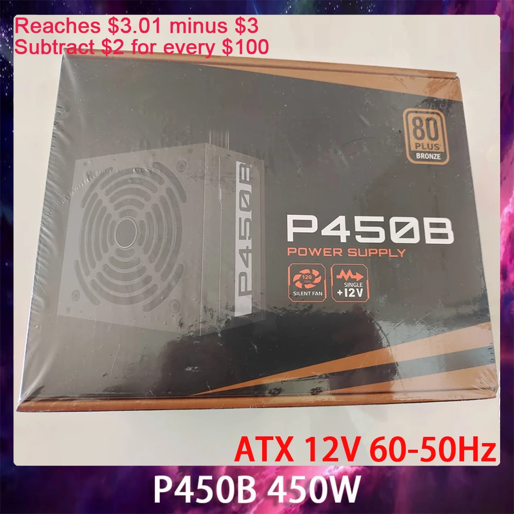 P450B 450W For Gigabyte Active PFC ATX 12V 60-50Hz Power Supply Works Perfectly Fast Ship High Quality