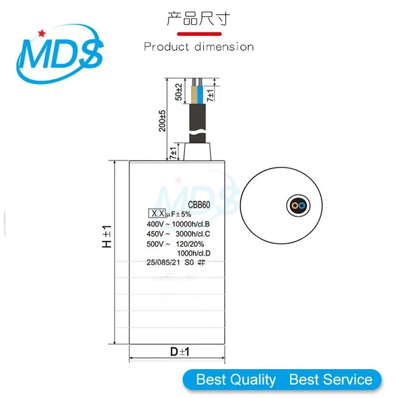 جديد موتور تشغيل المكثفات CBB60 450V التيار المتناوب بدء مكثف 5% 2 فائق التوهج-80 فائق التوهج 3/4/5/6/8/10/12/14/15/16/18/20/25/30/40 فائق التوهج/45 فائق التوهج/70 فائق التوهج/80 فائق التوهج