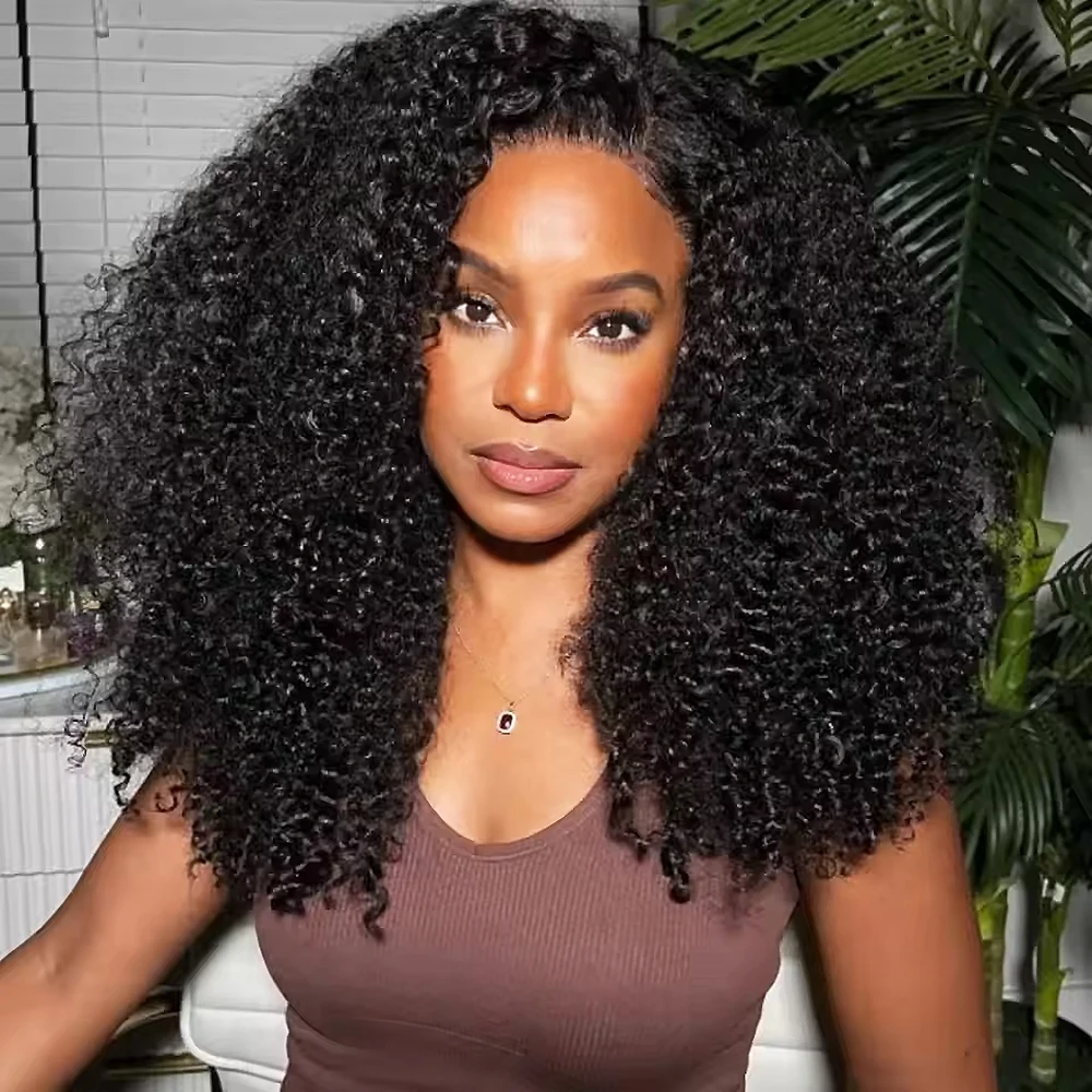 250% Kinky Curly Wigs Human Hair 13x6 HD Lace Frontal Wig Wear Go Glueless Wig Deep Water Wave Lace Front Human Hair Wigs Sale