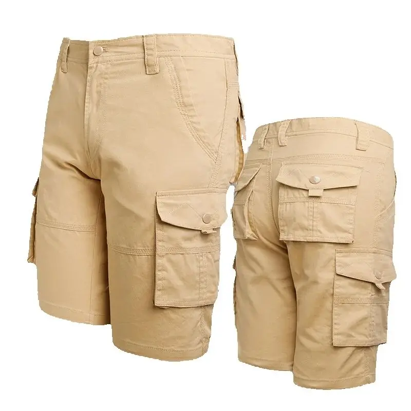 Fashion Men's Military Cargo Shorts Mens Tactical Pants Casual Big Pocket Sports Slacks Cargo Trousers Plus Size for Man