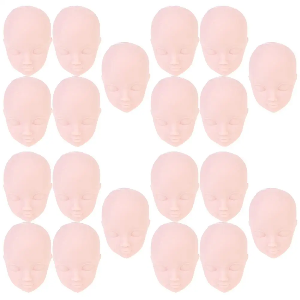 

Heads Handmade Supplies Tiny Heads for Crafts Practice Girls Smooth Comfortable DIY Material Makeup Tool