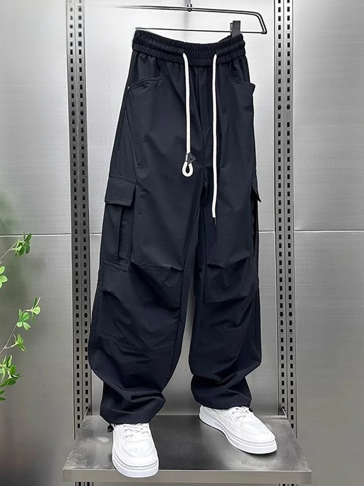 

Высококачественные модные корейские цветные рабочие брюки, мужские летние уличные молодежные универсальные спортивные брюки Qui Dry