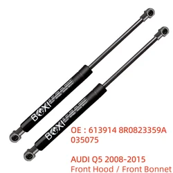 BOXI 2PCS Front Hood Charged Lift Support Sturt Shocks Dampers 8R0823359A 613914 for AUDI Q5 2008 - 2015 Lifts Gas Springs