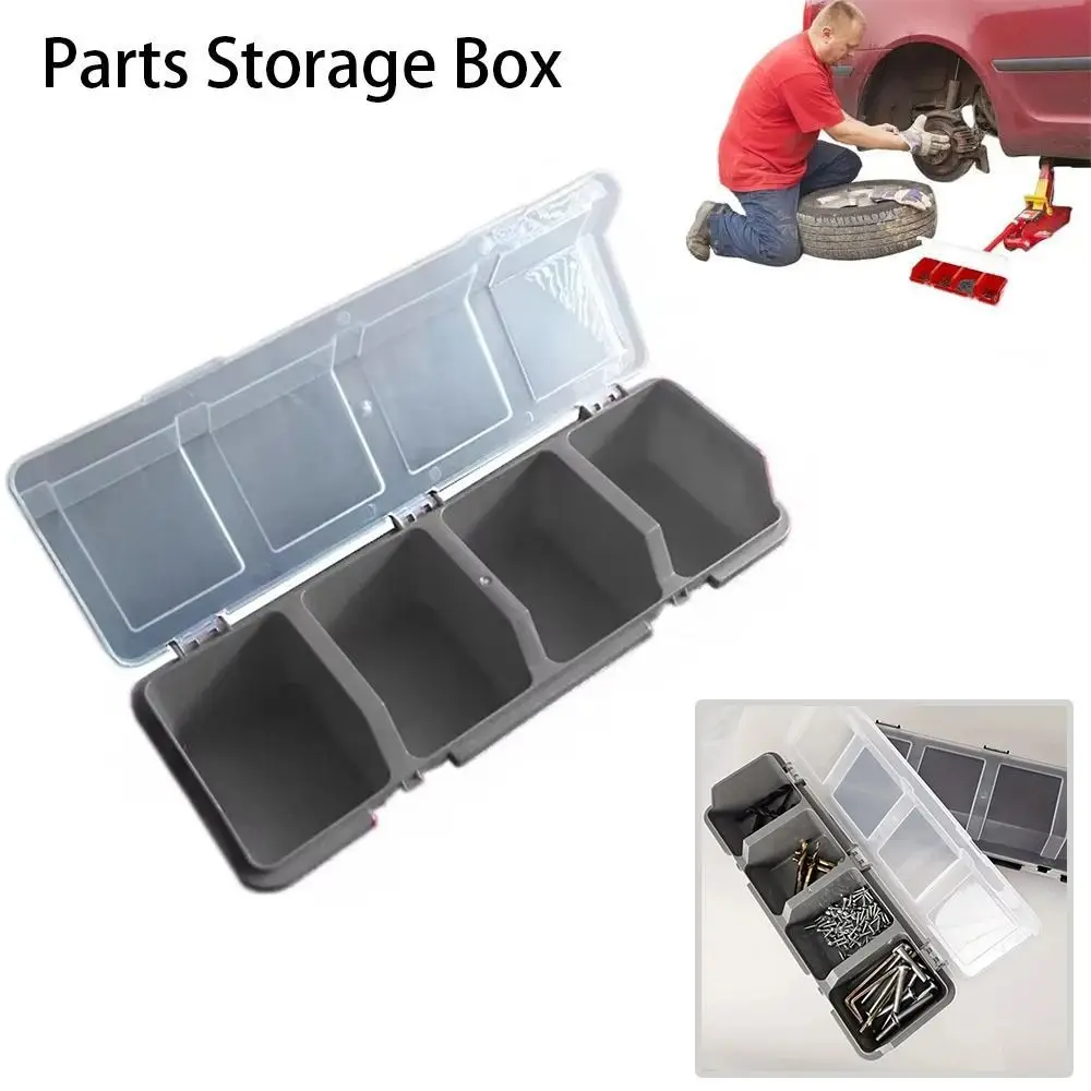 

Multi-Compartment Parts Storage Box Large capacity Beveled Screw Organizer Boxs Hardware Accessories Case Box Tools