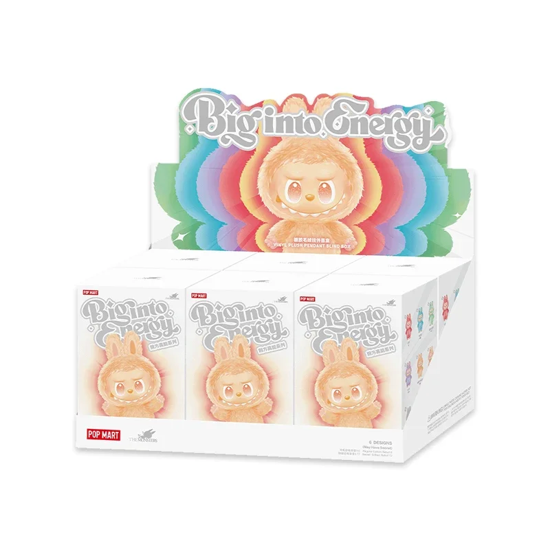 POP MART LABUBU DE MONSTERS Big into Energy Serie Vinyl Pluche Blind Box Speelgoed Kawaii Anime Action Figure Verrassing Mystery Box