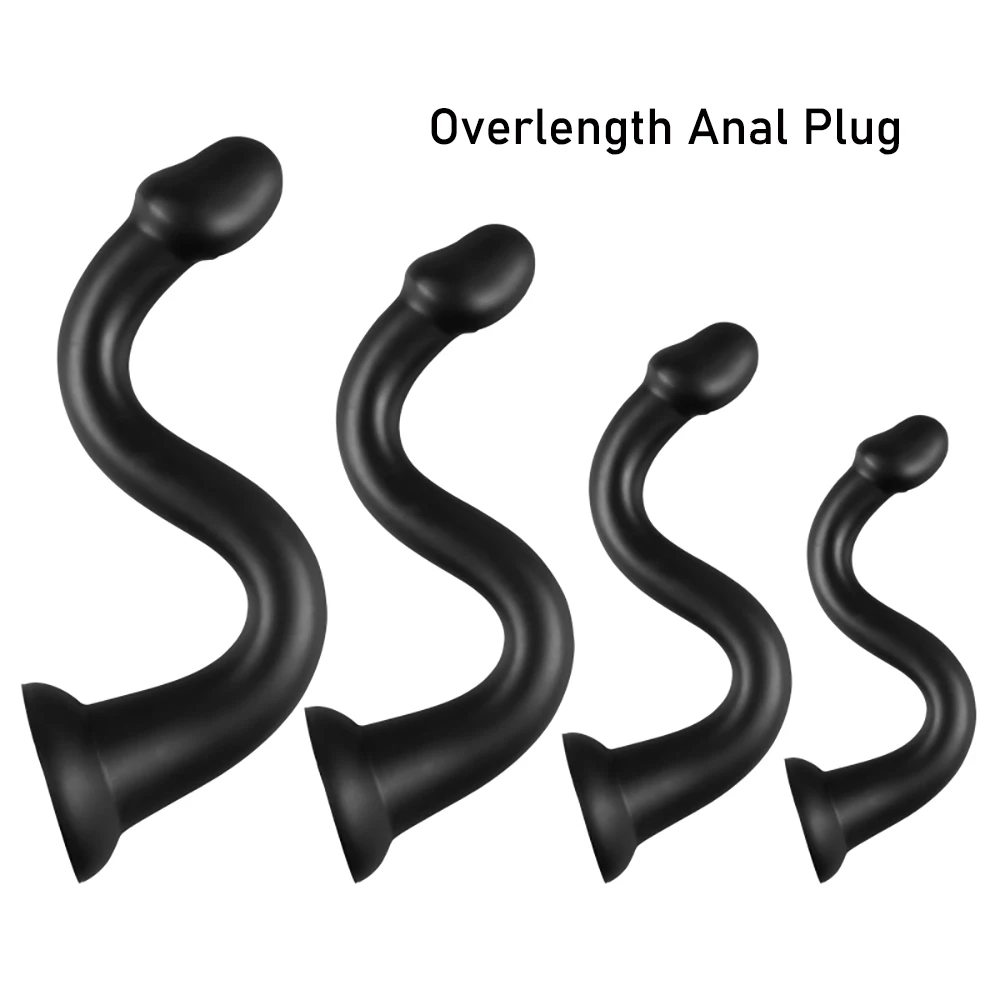 Oversize Liquid Silicone Anal Plug Dildos Stimulate Anus and Vagina Soft Anal Dilator Penis Sex Toys Dick Long Butt Plug Phallus