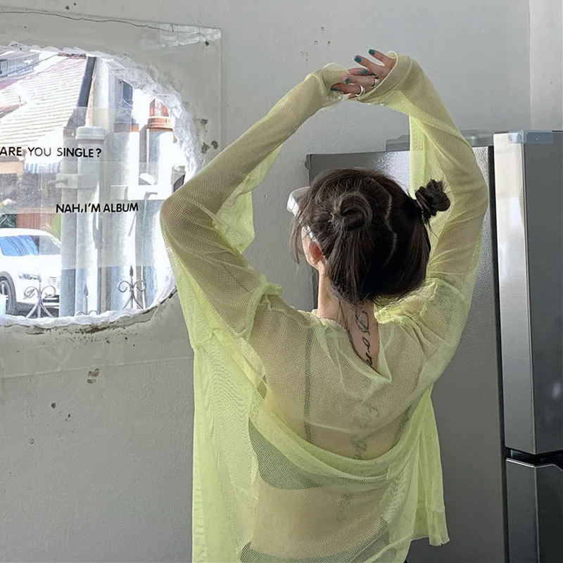 女性用長袖Tシャツ,ファッショナブルなニット,無地,トレンディ,カジュアル,ヒップスター,原宿,キャンディーカラー