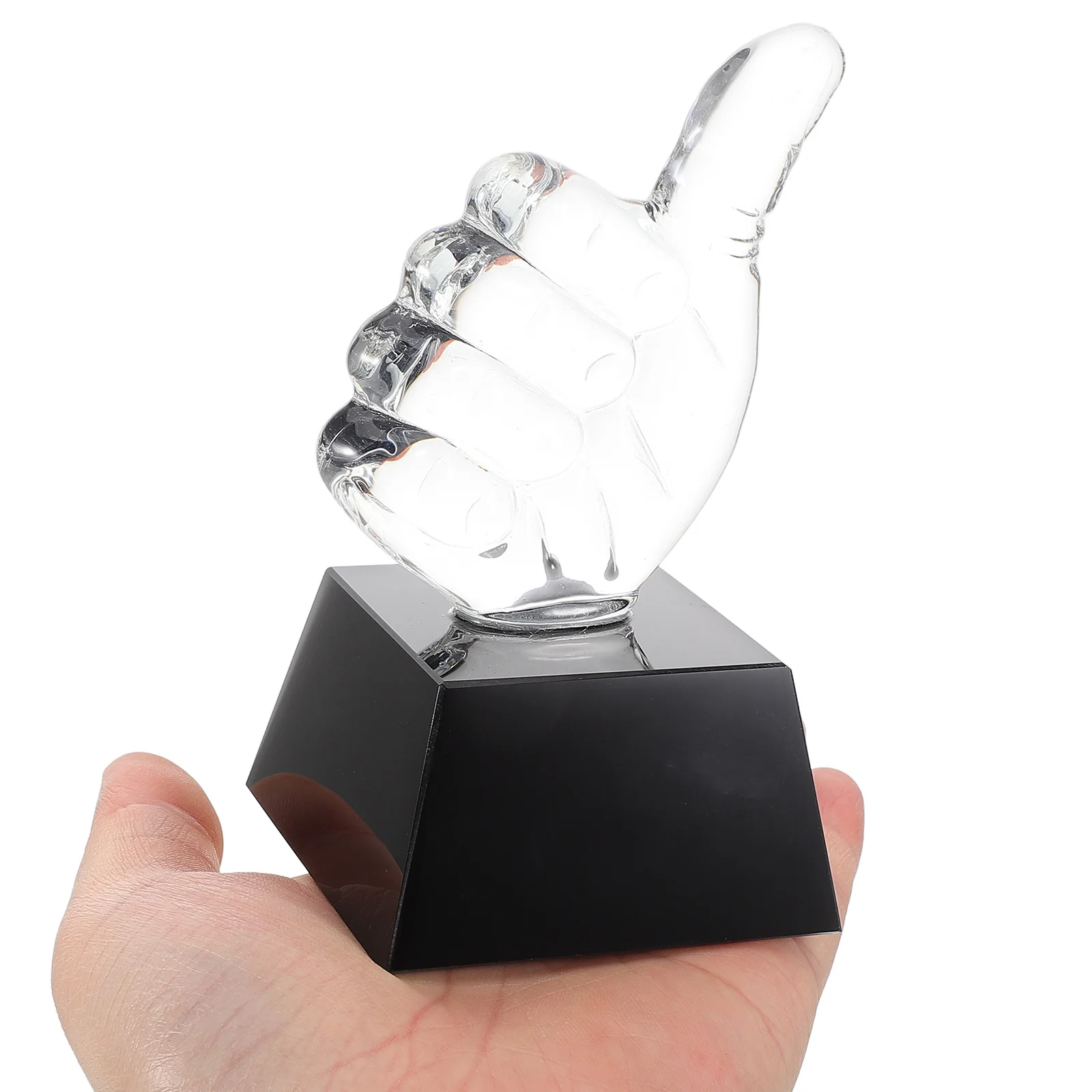 كؤوس كريستال إبهام أب كأس صغيرة شفافة لجوائز المدرسة في الفصول الدراسية جائزة المنافسة الرياضية