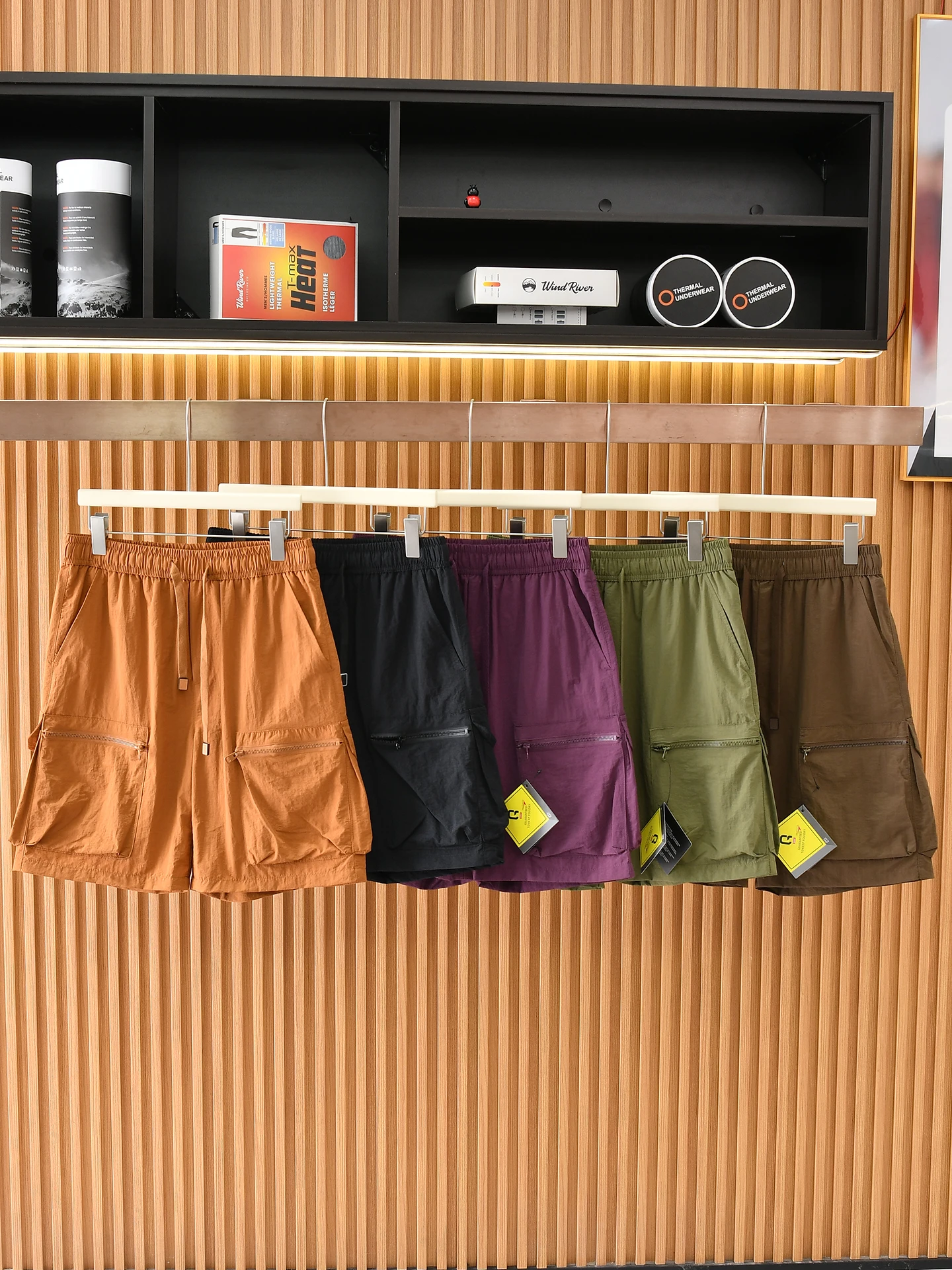 Outdoor Men's Hiking Shorts Five-Quarter Length Durable Anti-Wrinkle Water-Resistant Workwear Casual Summer Fashion