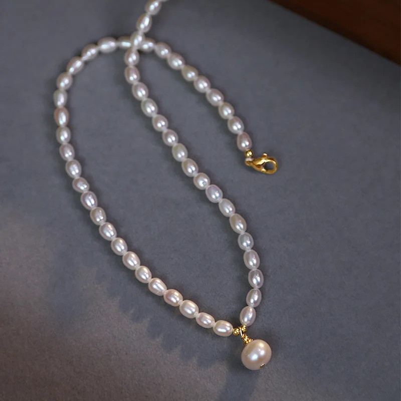 New Arrival Natural Bright Freshwater Pearl 14K Gold Filled Female Chains Necklace Jewelry For Women Mother's Day Gifts