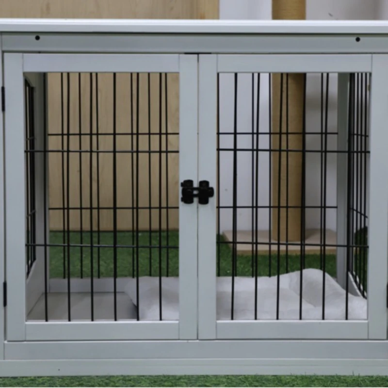 Gabbia per cani in legno per animali domestici Shiba Inu per interni Cane mediamente Recinzione per cani di piccola taglia Gabbia per cani separata per uso domestico con toilette