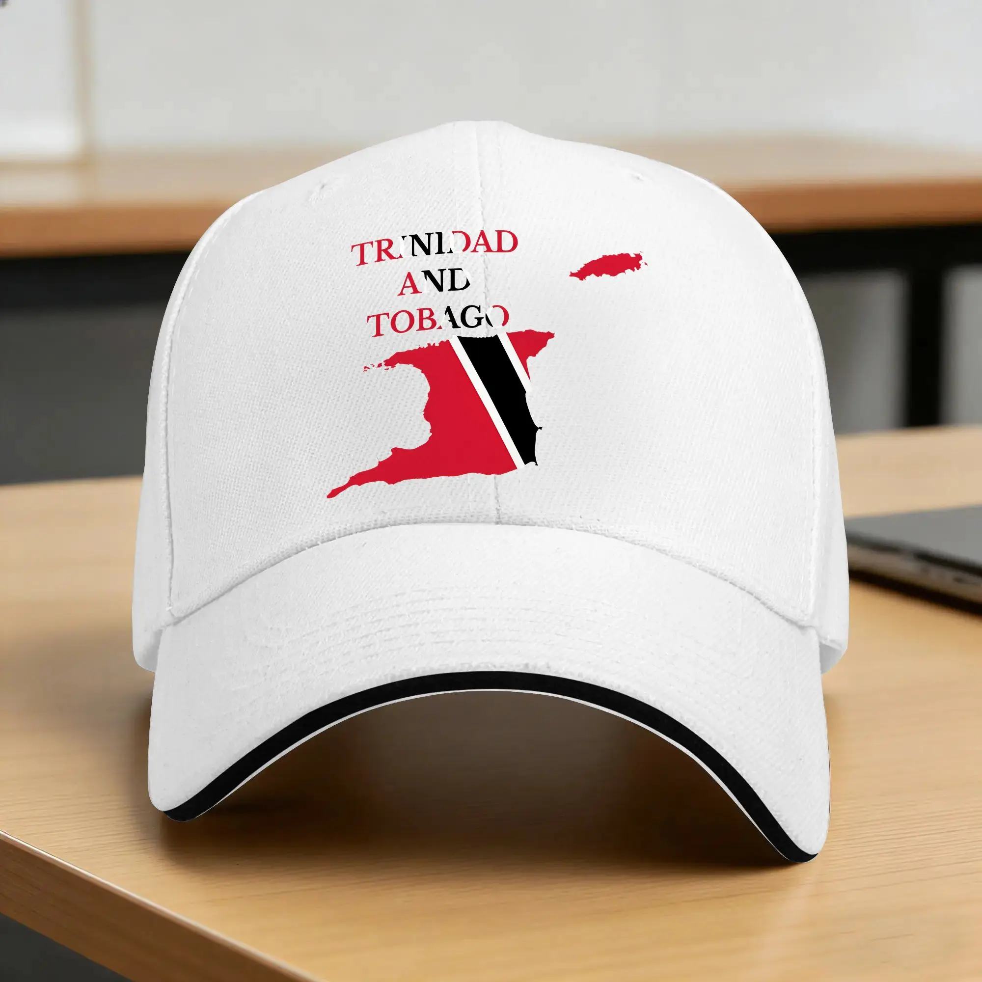 Trinidad And Tobago Flag Country Map Sun Baseball Cap  Summer Fashion Trucker Hat For Men Adult Kpop Rock Snapback Cap