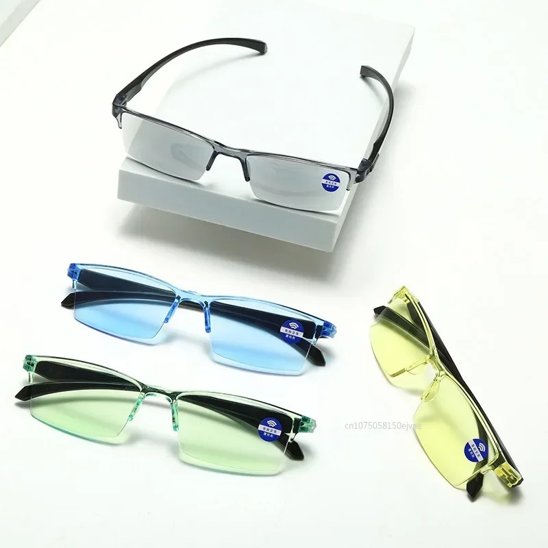 Smart Automatic Zoom Eyeglasses Anti Blue Light Bifocal Far Near Magnification Eyewear Presbyopic Glasses for The Elderly