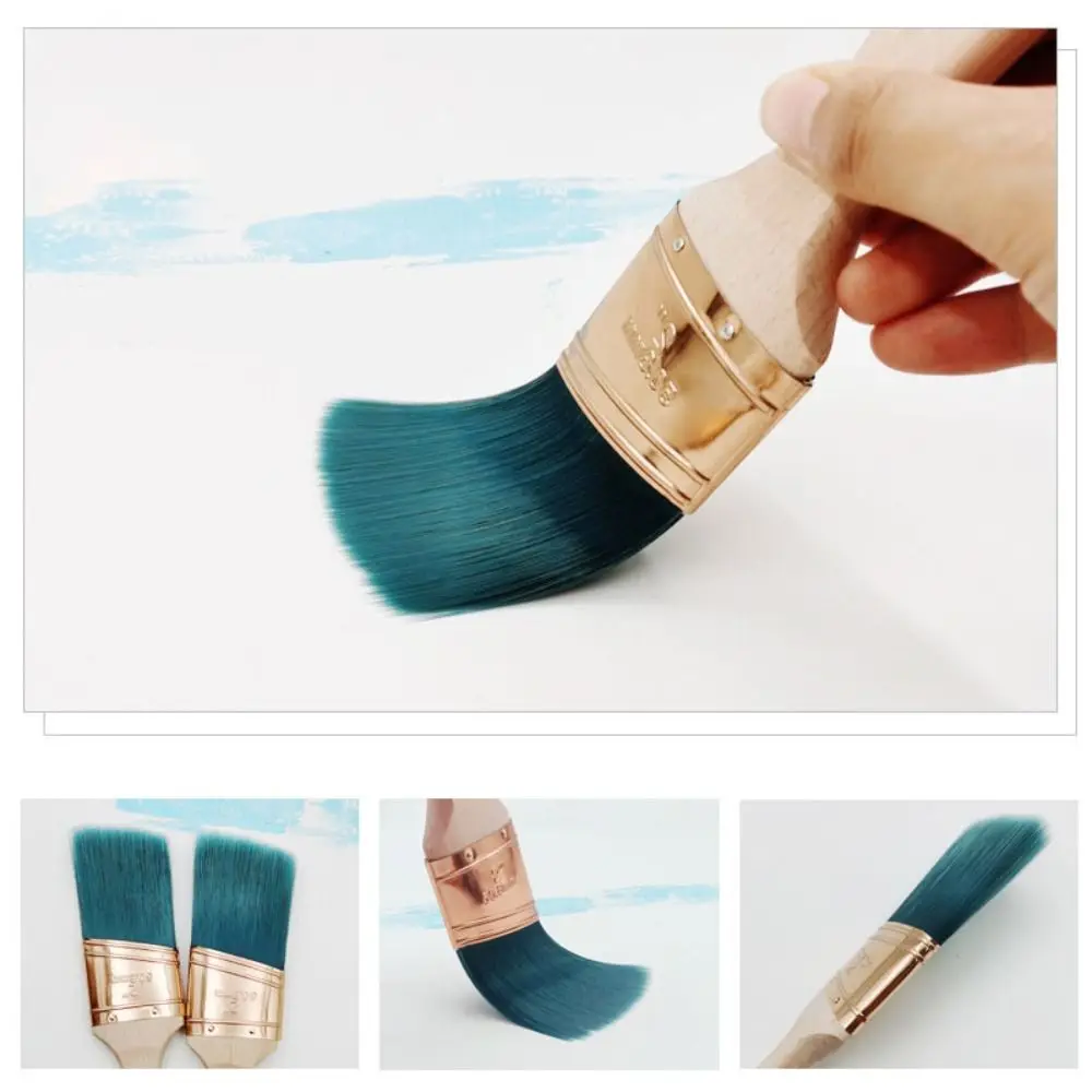 2 Inch Paint Brush Uniform Application Fewer Brush Marks Soft Bristle Brush Comfortable Handle Chemical Fiber
