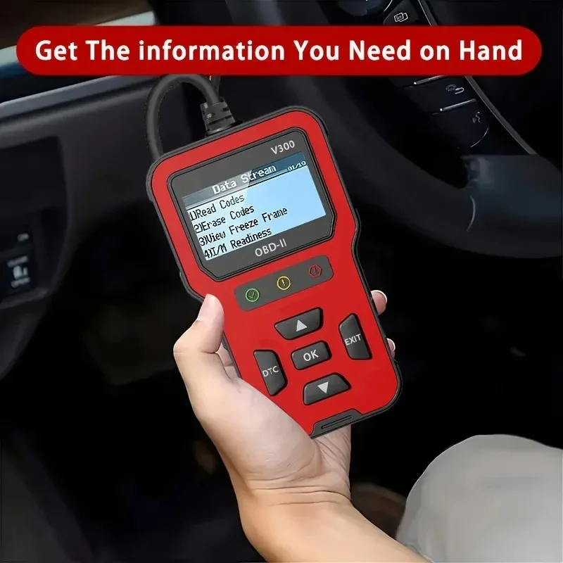 2026 Newest Model OBD2 Scanner Diagnostic Tool - Complete Fault Code Reader, Clear Error Codes, Data Stream, I/M Readiness