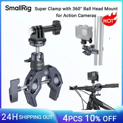 SmallRig Super Clamp Camera Mount Clamp with 360° Ballhead Quick Release Adapter for Gopro Camera Monitor LED Light -4102