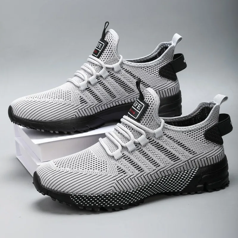 

YRZL Athletic Shoes Men New Design Breathable Running Shoes Lightweight Comfortable Sneakers for Men Outdoor Sports Footwear