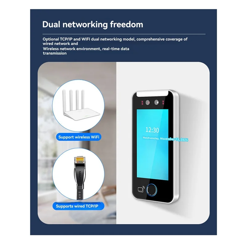 N93R Macchina biometrica intelligente per presenze con impronte digitali 5000 utenti 5In Touch LCD 2MP Fotocamera per presenze A