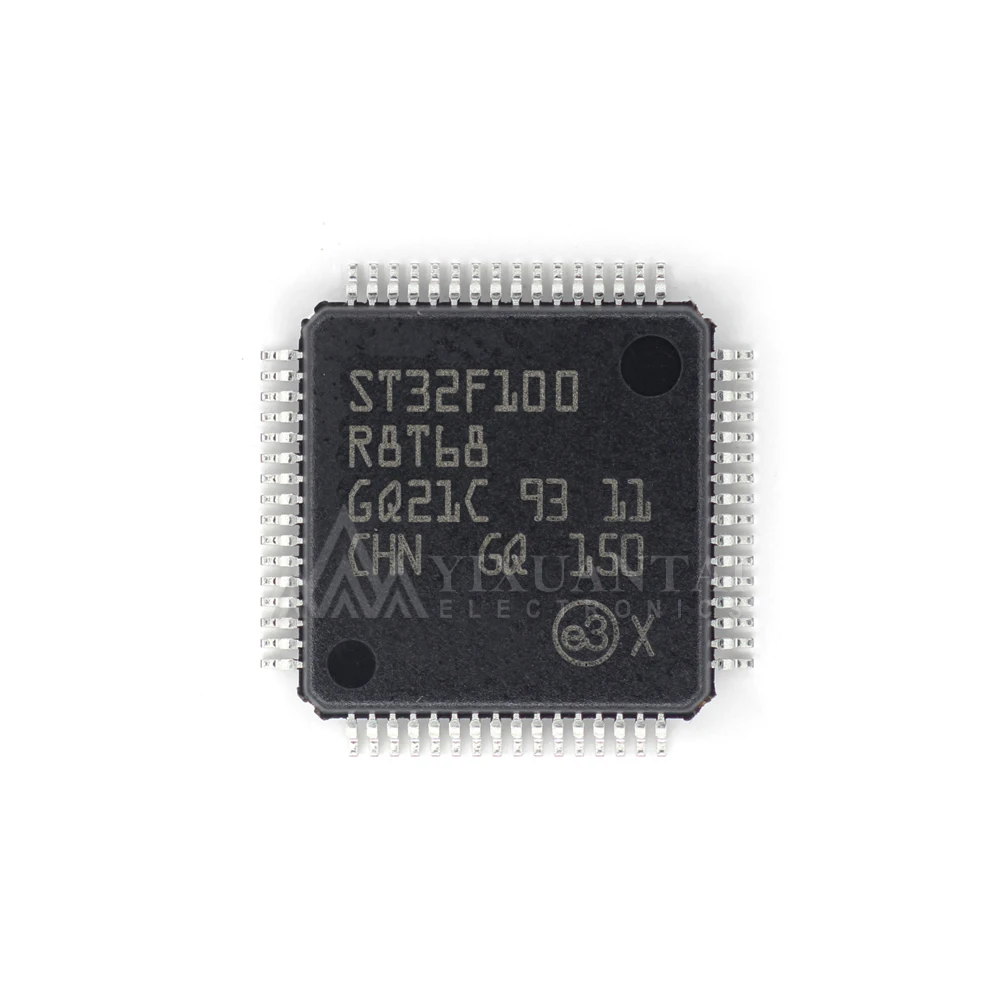 FLY NEW STM32F100R8T6B GENERAL PURPOSE 32-BIT MICROCONTROLLER MCU IC LQFP 64-PIN 64KB FLASH EMBEDDED CONTROL CHIP5PCS/LOT