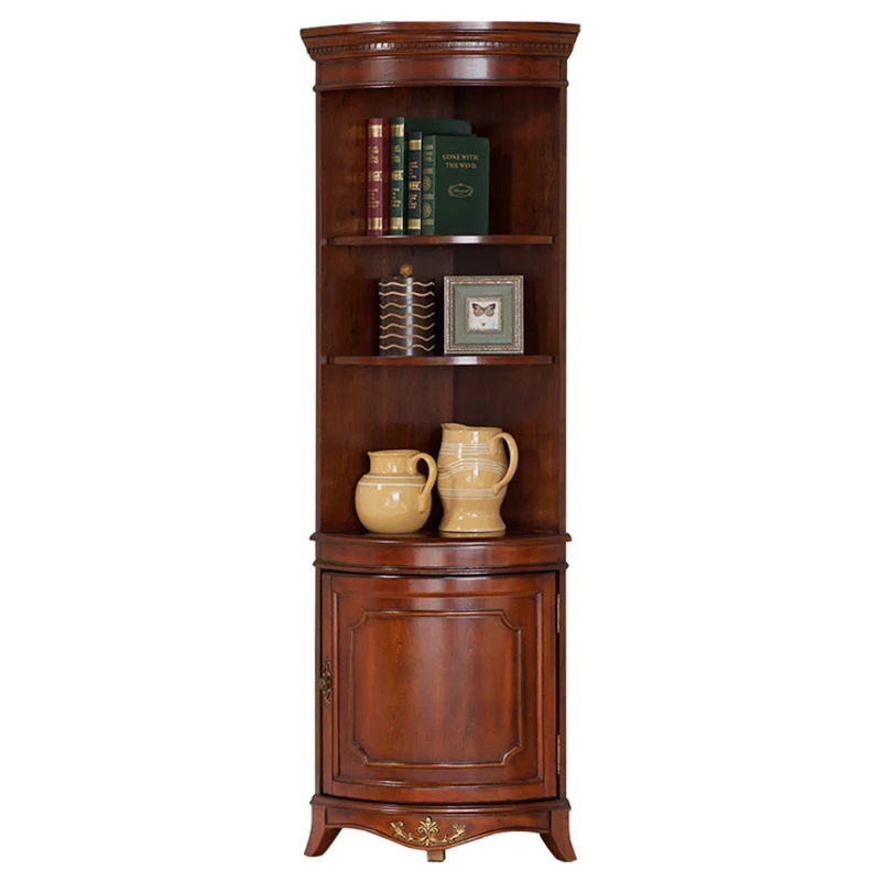 

American style, corner, corner cabinet, triangle, corner, solid wood, shelf
