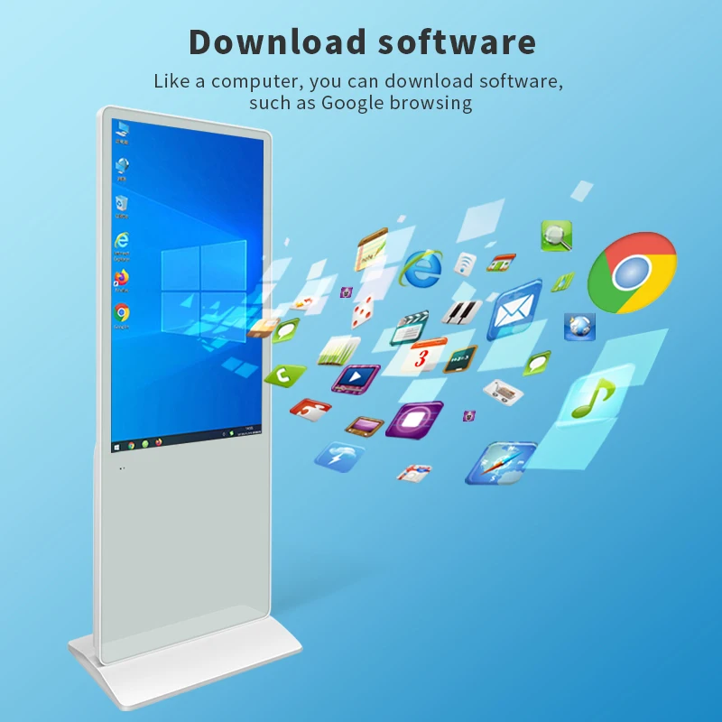 شاشة LCD تعمل باللمس ، كشك إعلانات ، مركز تسوق ، واقفة على الأرض ، شاشة عرض لافتات رقمية ، 32 بوصة ، 42 بوصة ، 50 بوصة ، 55 بوصة ، 65 بوصة ، OEM