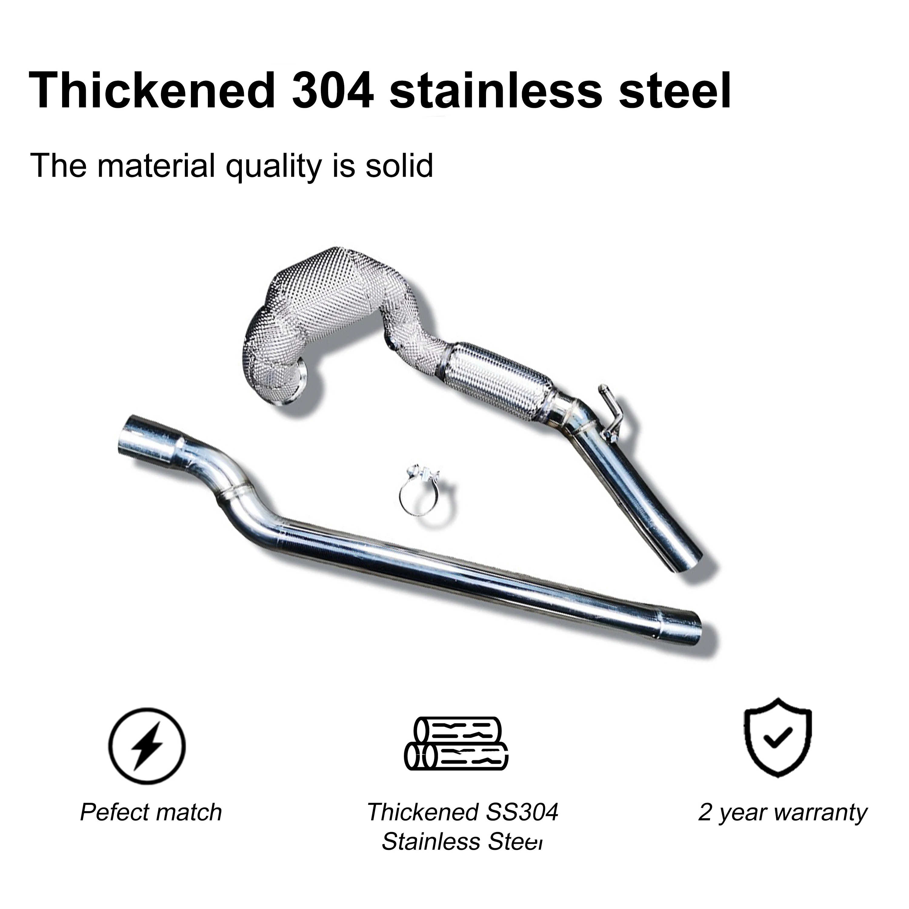 ACE Passend für Audi Q3 2.0T Edelstahl-Downpipe ohne Druckgeräusch Plug & Play Hochwertiges Leistungs-Auspuffrohr – Detail 6