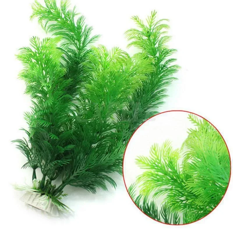 

Underwater Plastic Plants Aquarium Simulation Plant Aquatic Aquarium Fish Tank Aquatic Fake Shrub Green Water Grass Viewi