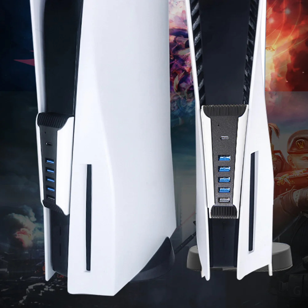 4 منافذ Usb Hub 3.0 2.0 الفاصل محول لأجهزة الكمبيوتر المحمول سطح المكتب الألعاب وحدة التحكم محطة الإرساء تمديد المتوسع #5