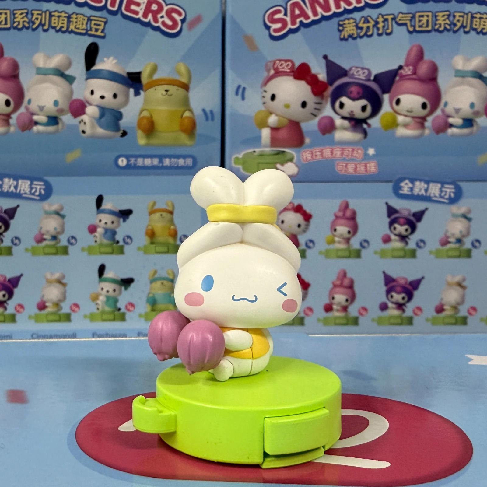 شخصيات سانريو صندوق أعمى صغير لعبة فريق التشجيع رئيس دمية متحركة شخصيات كاواي مرحبا كيتي كورومي مكتب ديكور هدايا الاطفال