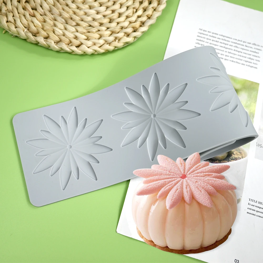 Flower Wreath Silicone Cake Lace Mold Cake Decorating Tool Border Decoration Lace Mold kitchen Baking Tool Bakeware