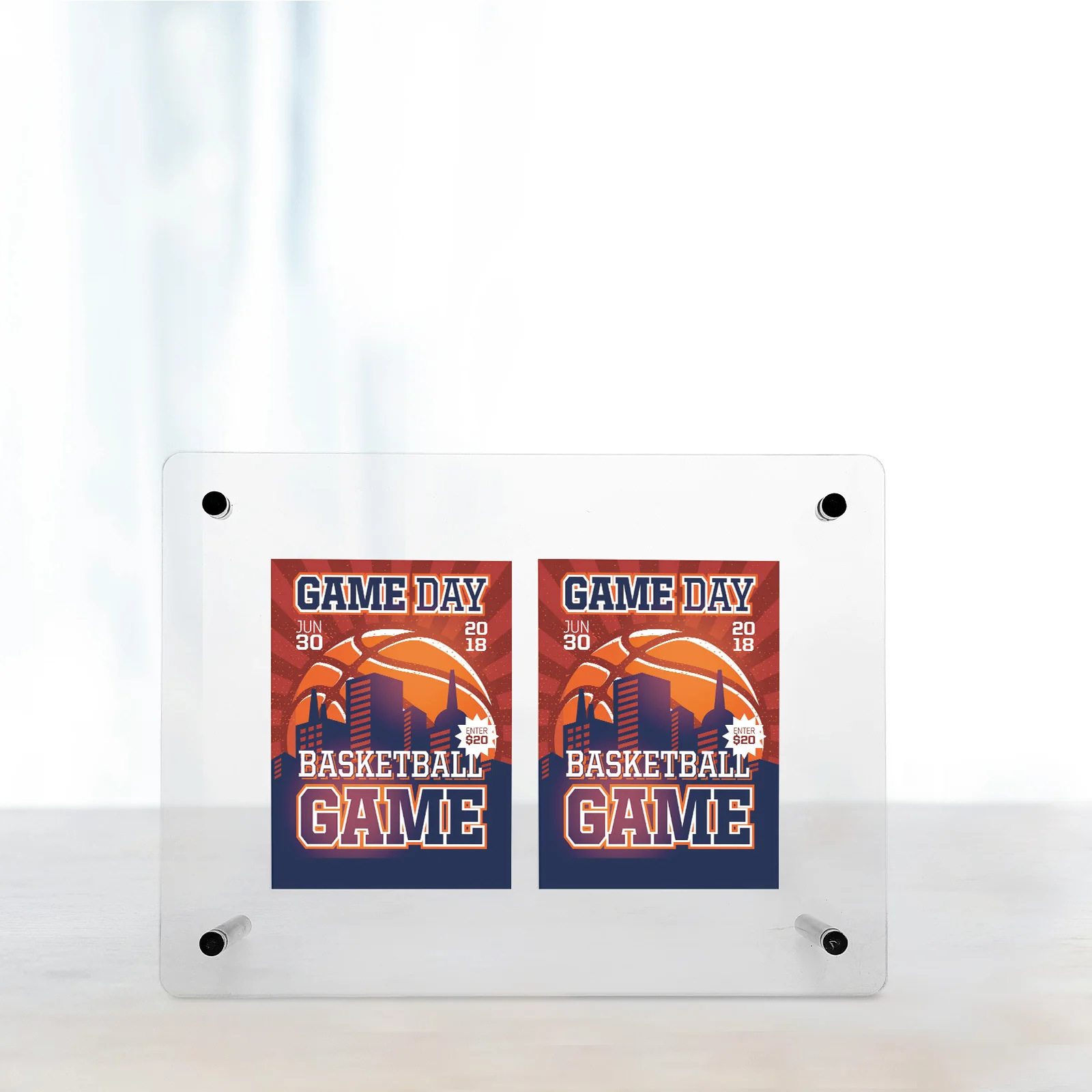 Espositore per carte premium per giochi commerciali Carte da baseball Supporto per telaio organizzatore in acrilico trasparente