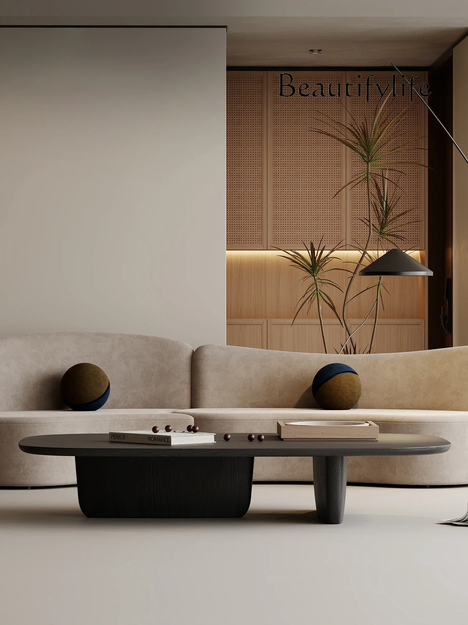 طاولة شاي من الخشب الصلب الأسود من N Qiji Wind مربعة بسيطة للسرير والإفطار نموذج غرفة الحد الأدنى طاولة شاي قصيرة الساق #4