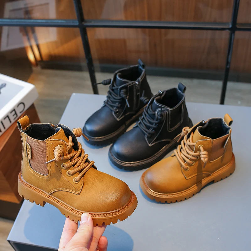 

2025 New Cozy Plush Lining Children Snow Boots Anti-skid Soft Bottom with A Grippy Material Baby Toddler Boys Girls Winter Shoes