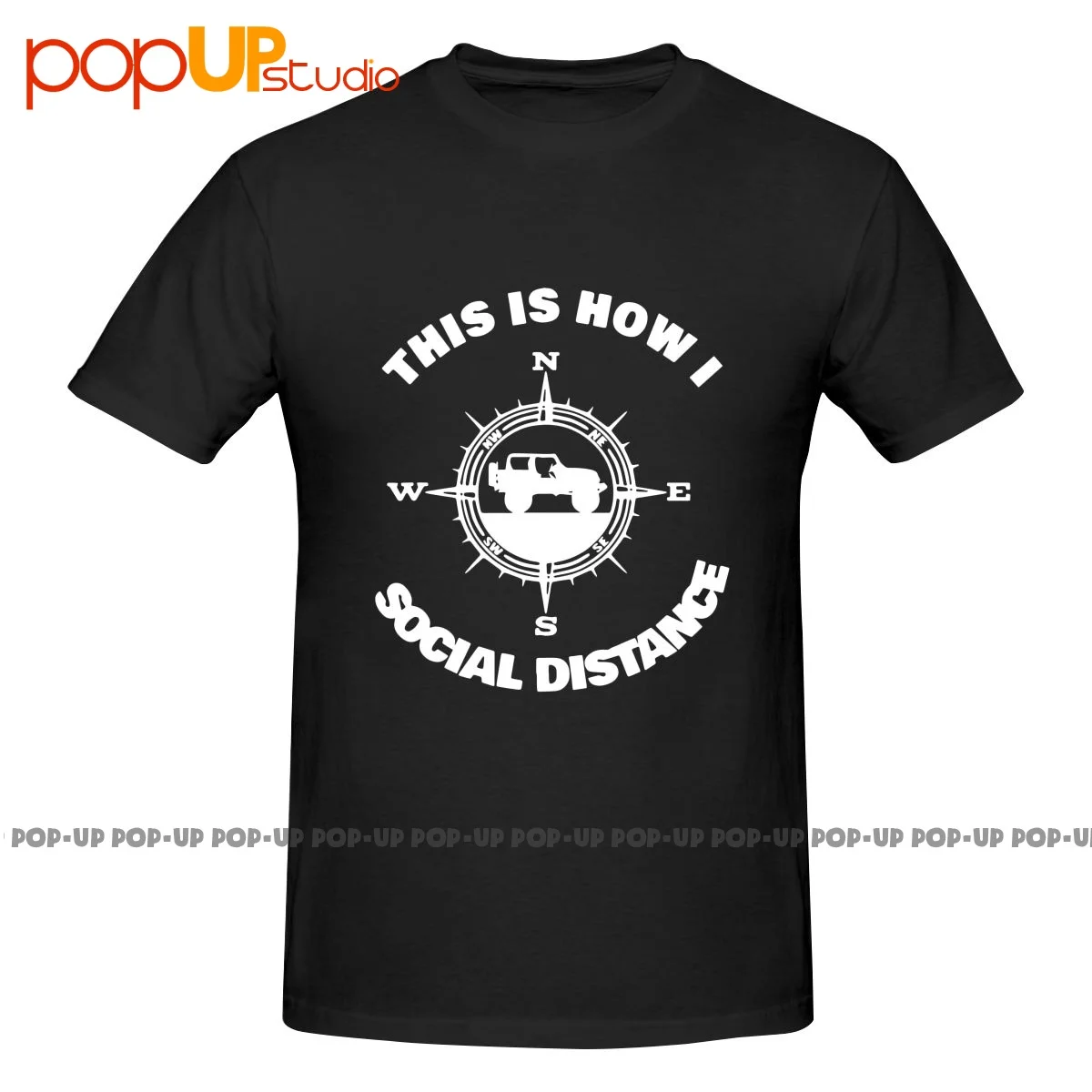 Social Distance Jeeping Off Road Shirt T-shirt Tee Best Style Premium Best Seller