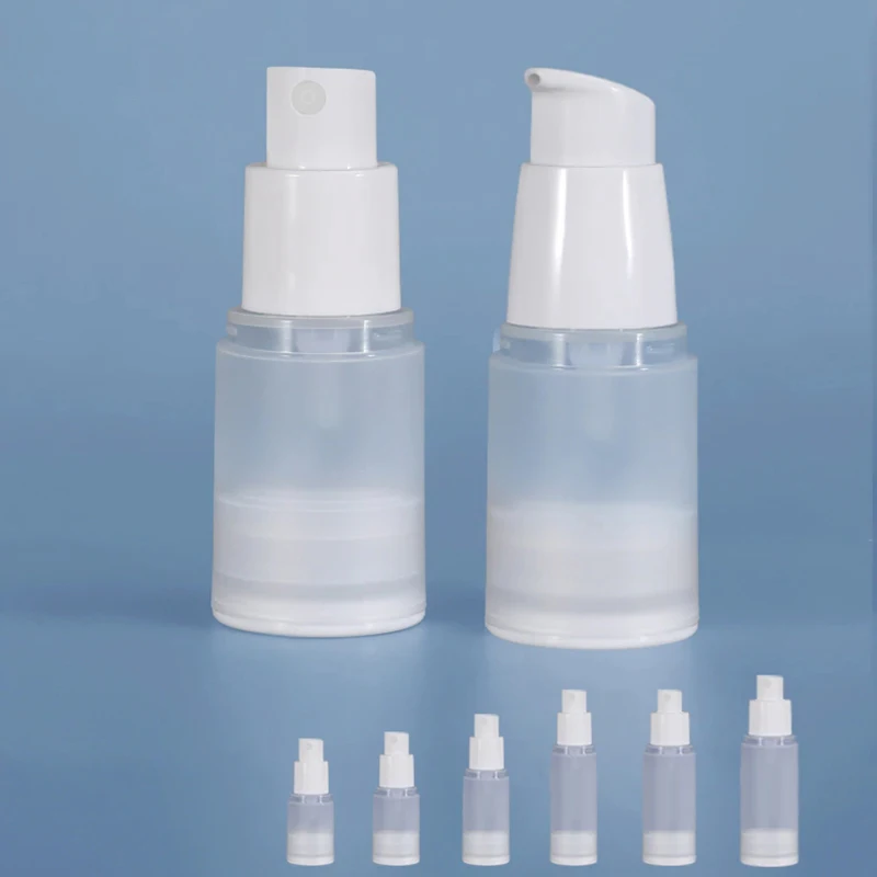 Portable Vacuum Cosmetic Bottles Refillable Frosted Duckbill Pump Fine Mist Spray Bottle Lotion Dispenser Cream Container Travel