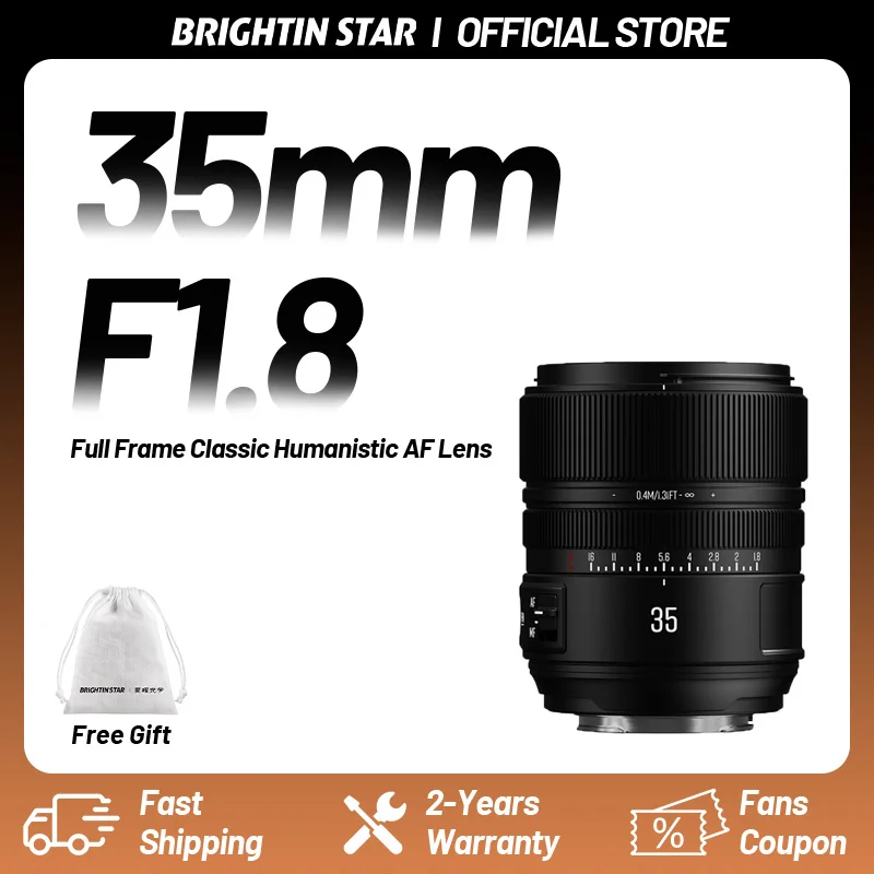 

Brightin Star AF 35mm F1.8 Full Frame Autofocus af Large Aperture Lens for Sony E FE A7 A7R A7M A7C Nikon Z Z5 Z6 Z7 Z50 Z6III