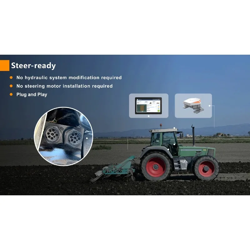 HD818 Optional Steer Ready Tractor Navigation System Autopilot Steering System