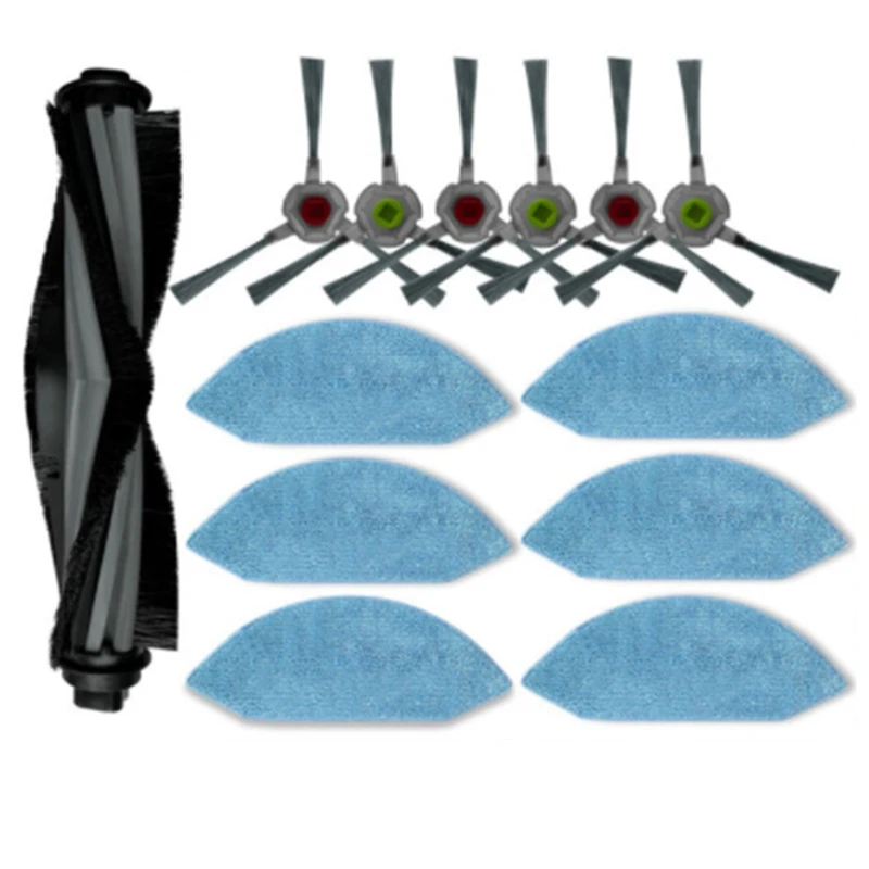 

Насадка на швабру с основной боковой щеткой, сменная тряпка для робота Ecovacs Deebot OZMO U2 / U2 Pro