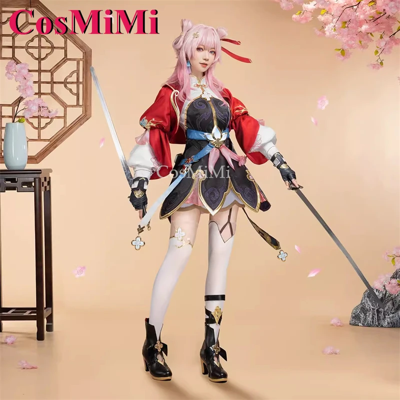 CosMiMi Game Honkai: Star Rail March 7th Cosplay Costume Little Junior Sweet Gorgeous Uniform Carnival Party Role Play Clothing