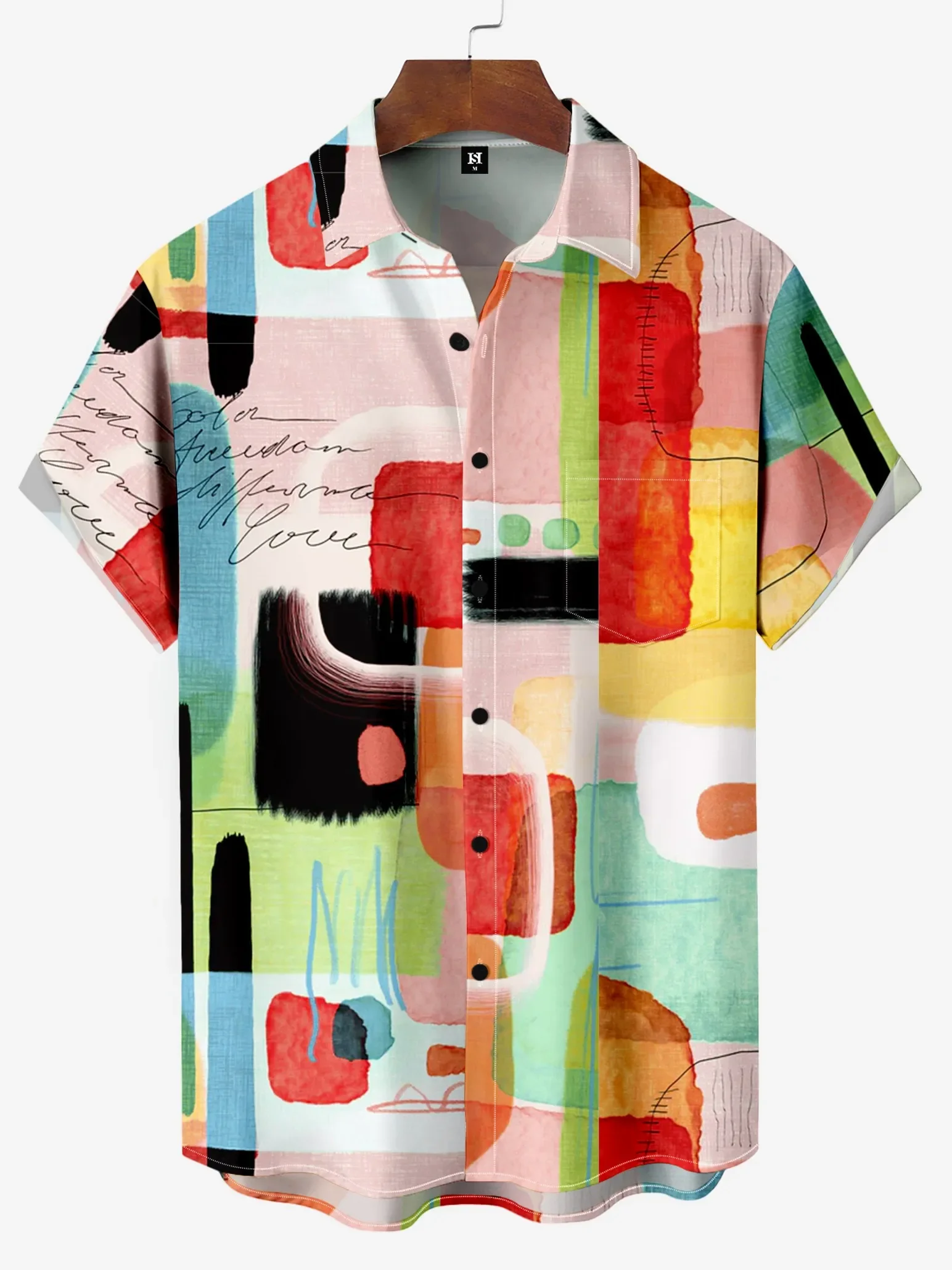 

Mens Shirt Short Sleeve Geometric Print Button Down Shirt Summer Beach Shirt Camping Shirt Short Sleeve Mens Formal Shirt