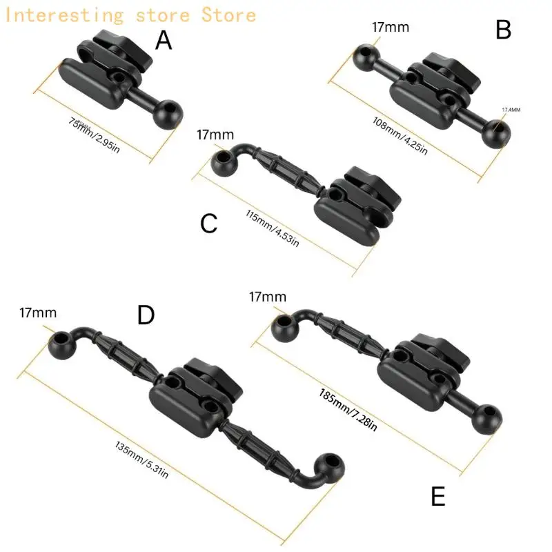 Kugelgelenk-Set 17 mm, 2er-Pack Halterungsverbindung für Telefon-/Tablet-Montagesysteme mit einstellbarer Sicht und – Detail 6
