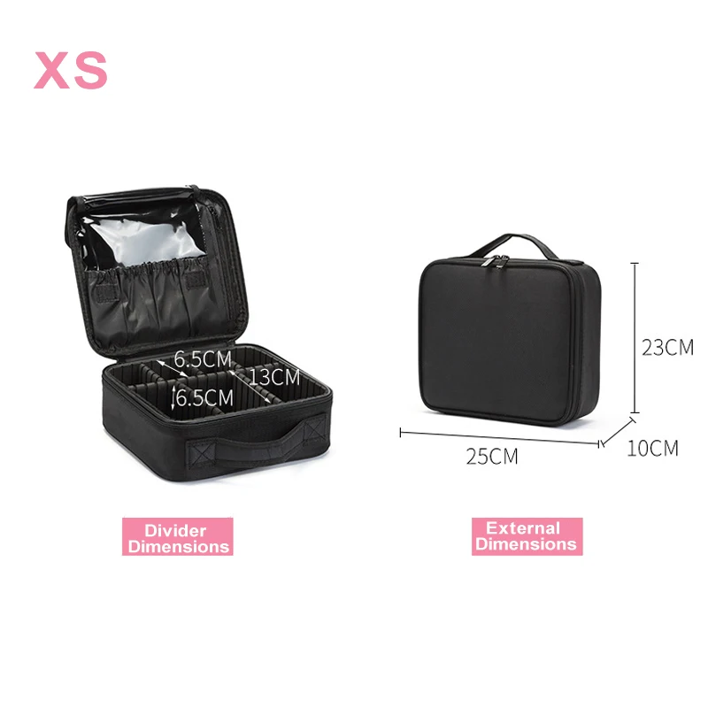 Professionelle Make-Up Fall Weibliche Reise Große Kapazität Schönheit Nagel ToolBox Kosmetische Organizer Koffer Für Make-Up Lagerung Boxen – Detail 7